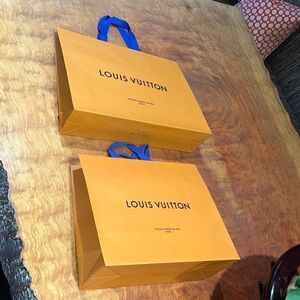 Set of two Large Louis Vuitton Paper Shopping Bags